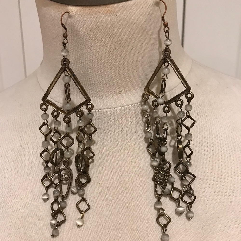 Boho vintage chandelier earrings